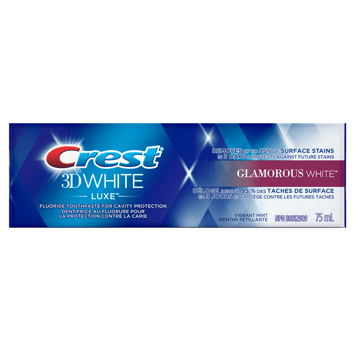 Crest 3D White Glamorous White - Bande De Blanchiment Dentaire 7 Jours - Original USA