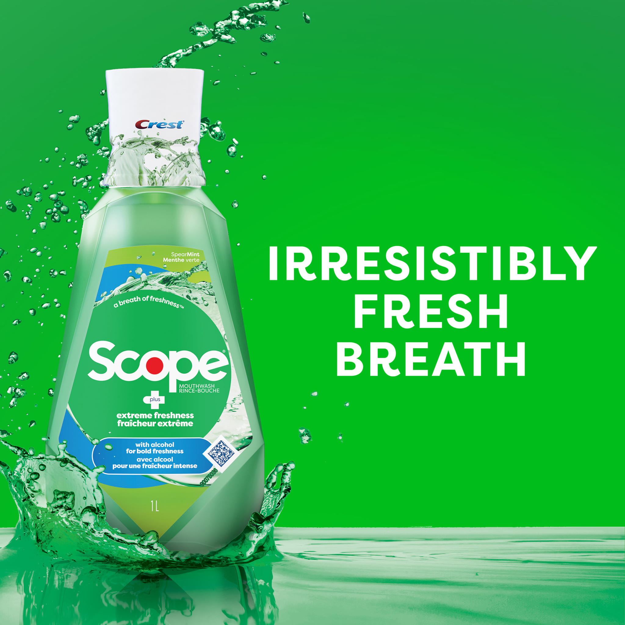 PDP - CAEN - EN -Crest Scope Bold Fresh Mouthwash, Clean Mint, 1L - SI2 - IMG3