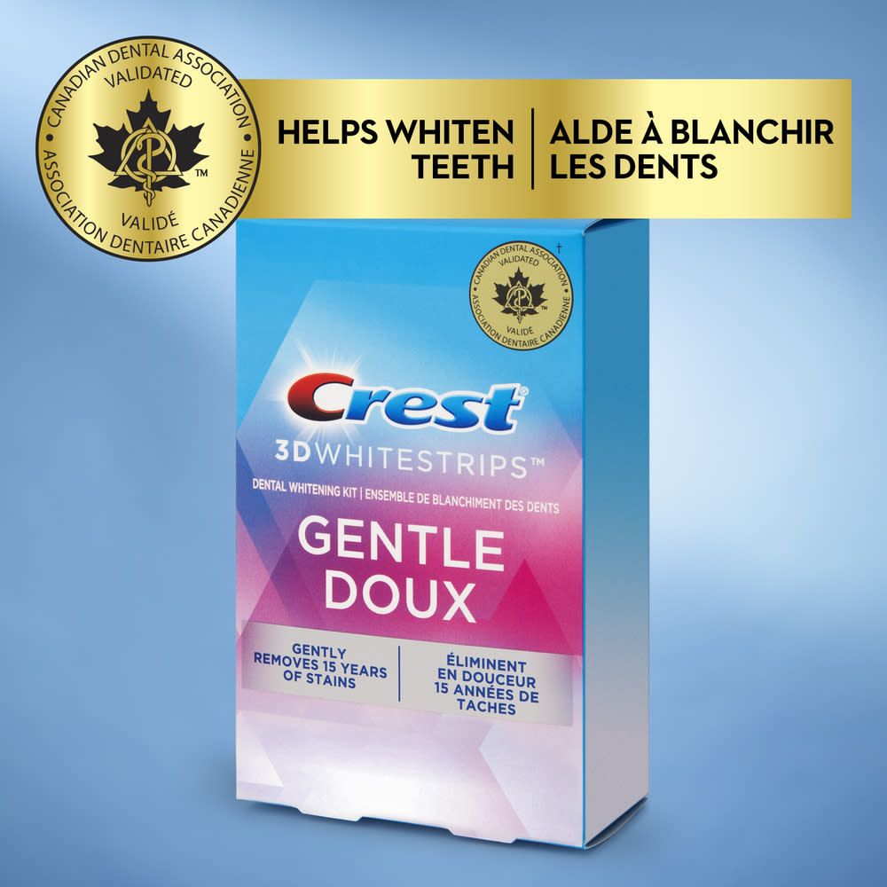 3D White Whitestrips Gentle Routine Crest CA