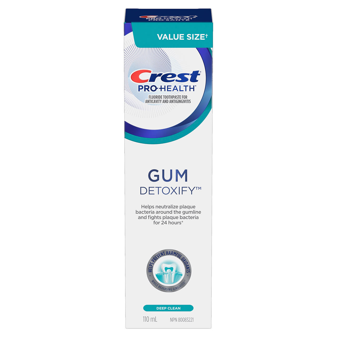 Crest Gum Detoxify Deep Clean Anticavity Fluoride Toothpaste - 1