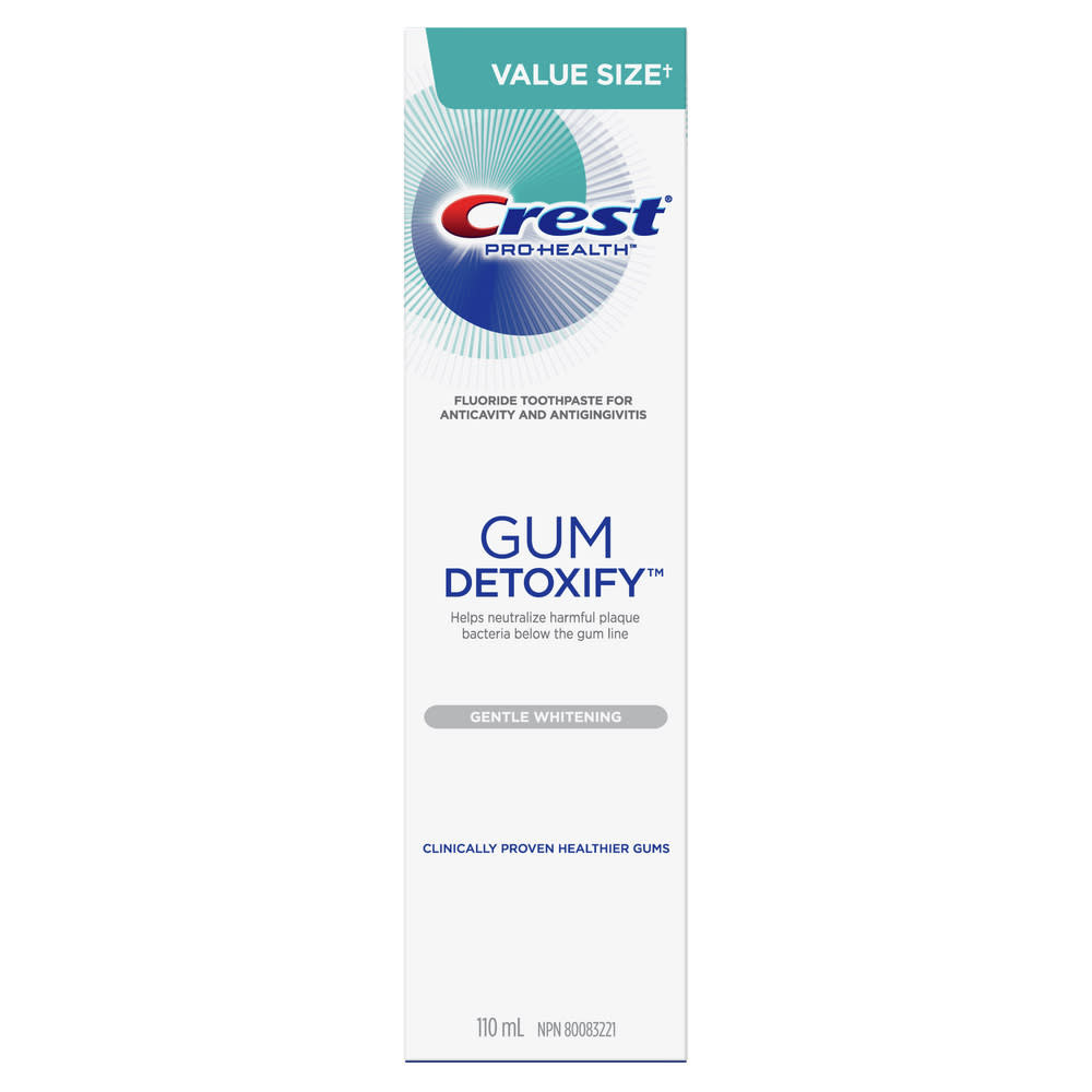 Crest Gum Detoxify Gentle Whitening Toothpaste, 110 mL