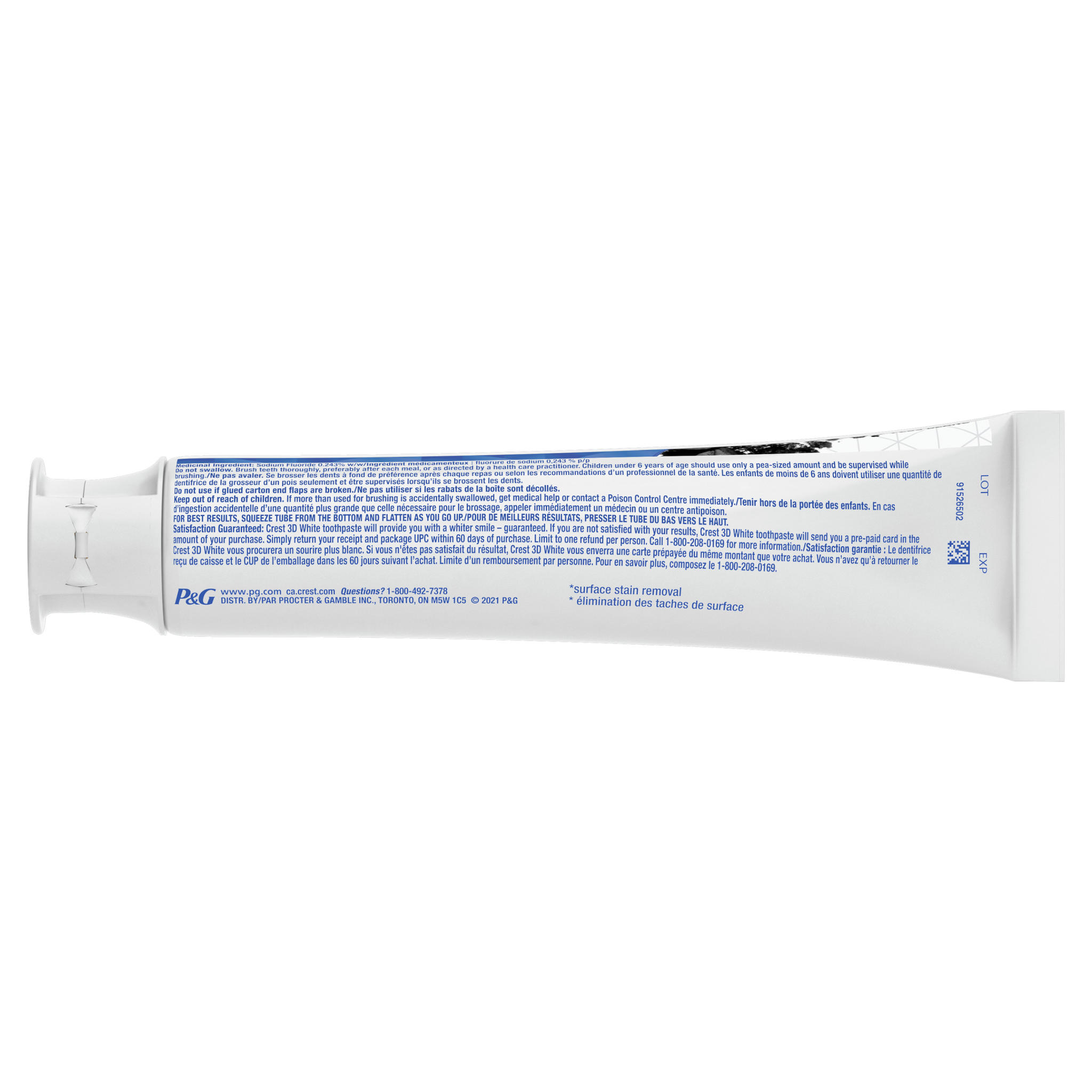 Crest 3D White, Charcoal Whitening Toothpaste, 115 mL - 1