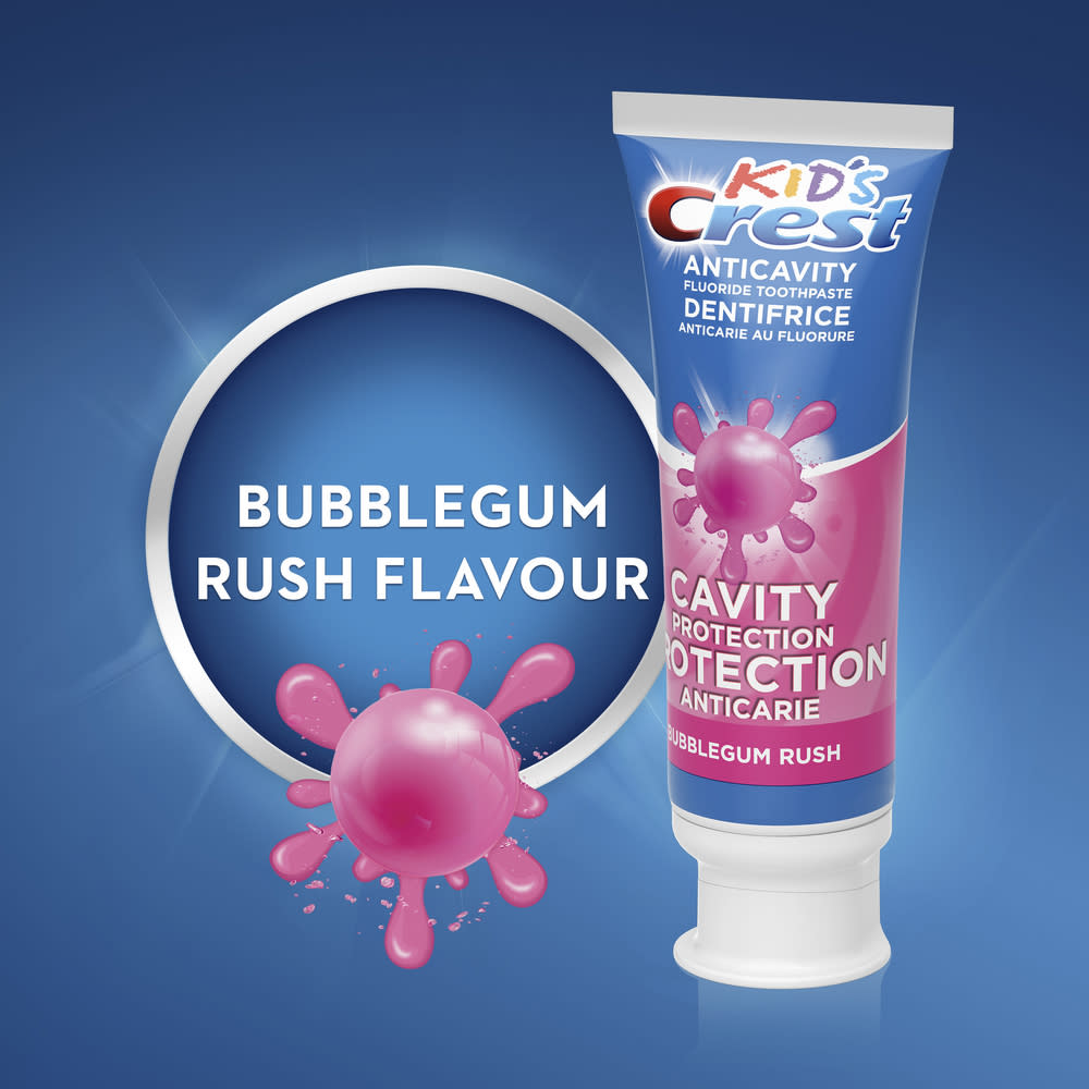 Crest Kid's Anticavity Cavity Protection Fluoride Toothpaste, Bubblegum Rush, 85 mL - 1