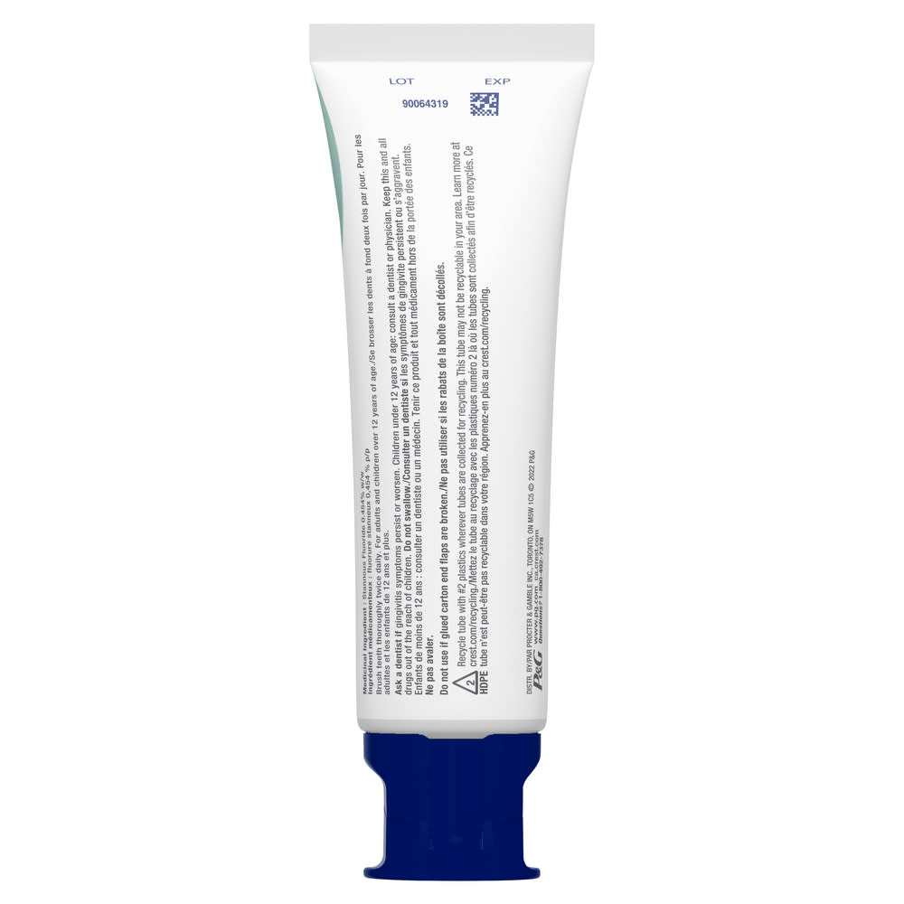 Crest Bacteria Shield & Gum Anticavity Fluoride Toothpaste (110 mL) - Row2 - Img1