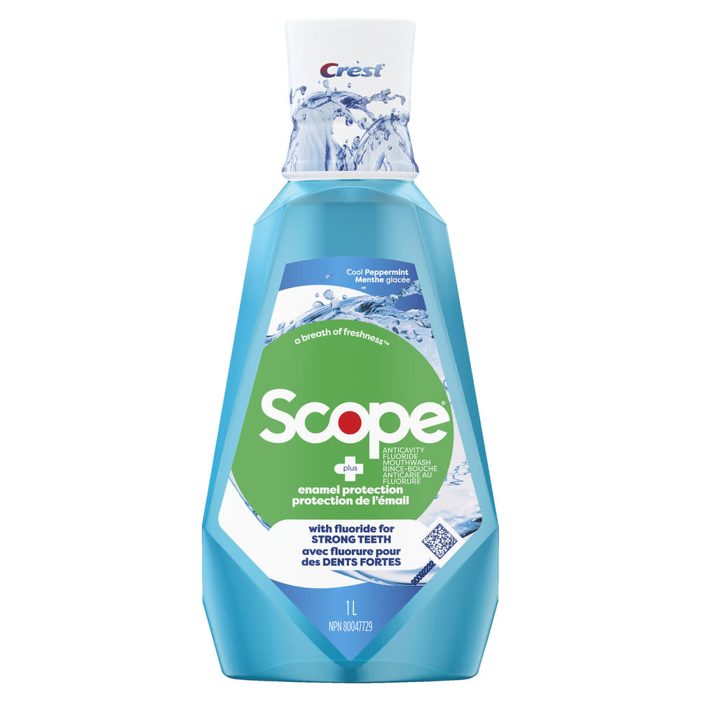 Crest Scope Enamel Protection Mouthwash, Cool Peppermint, 1L -Image