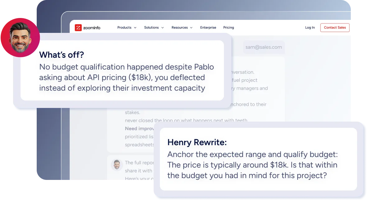 Henry AI: Tactical Sales Coaching
