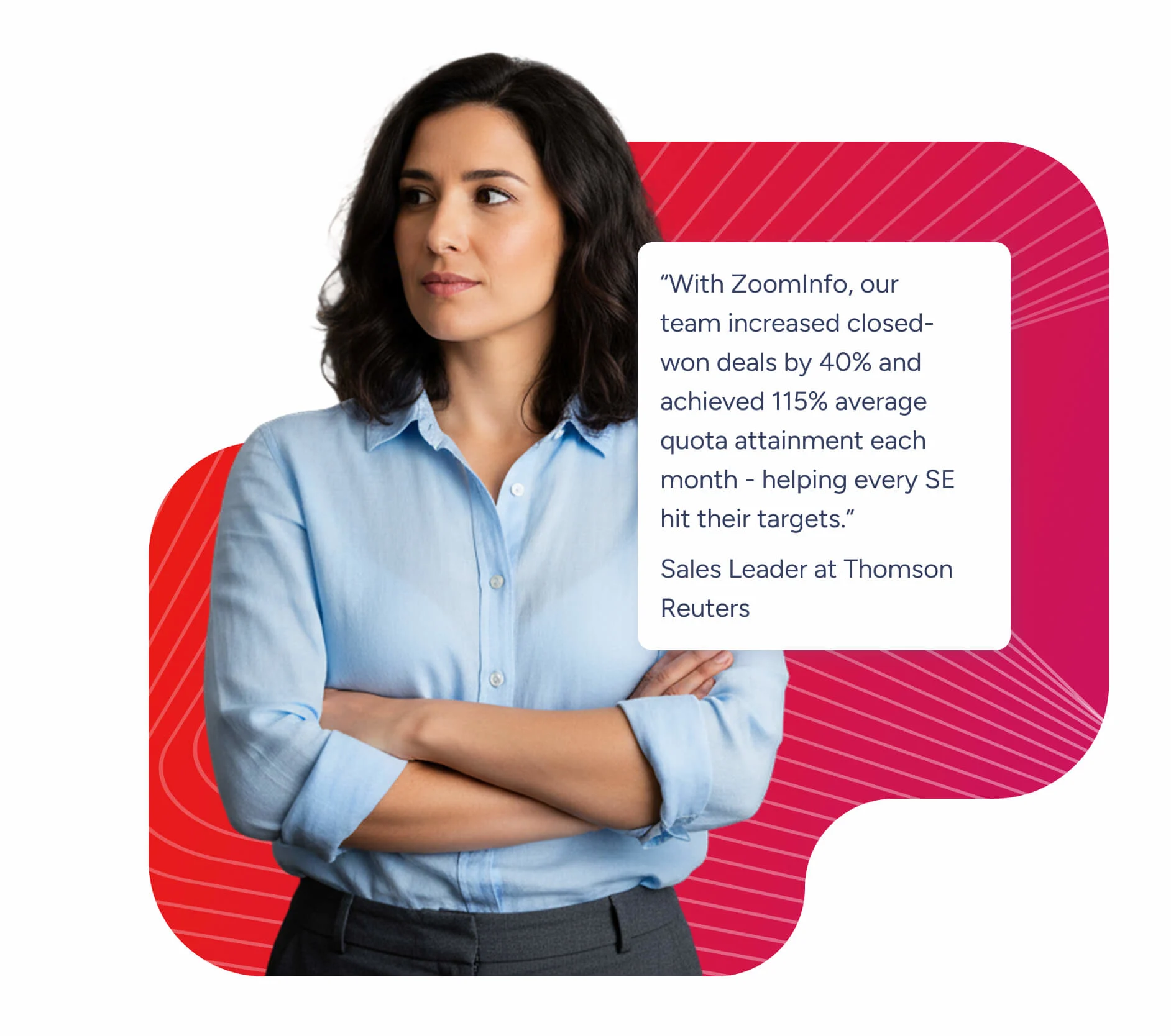 Testimonial on how ZI improves lead generation