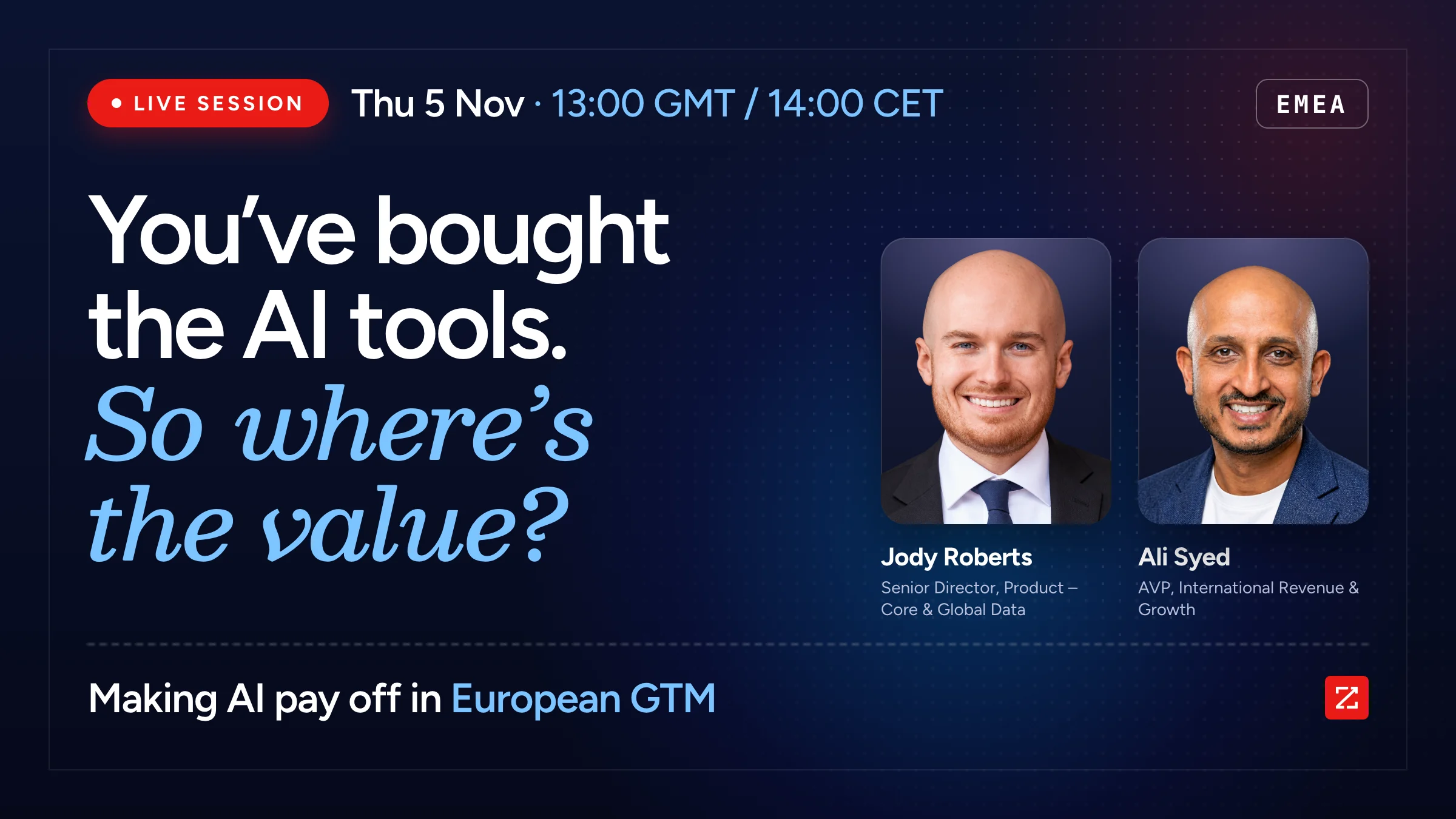 Making AI Pay Off in European GTM - Poster Image