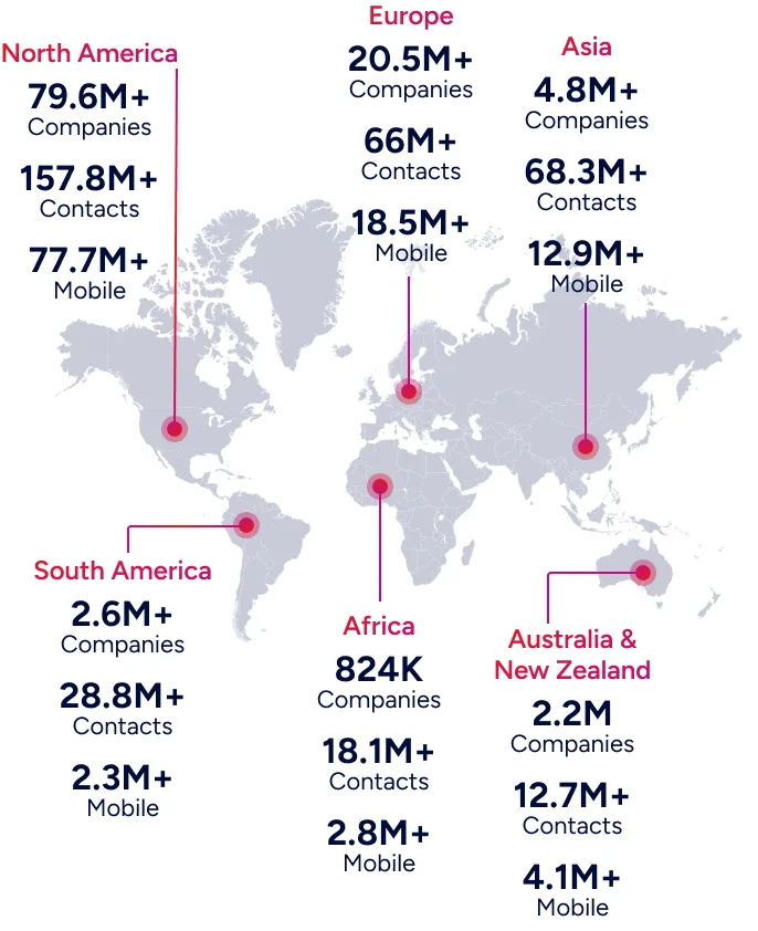 Mobile map global presence