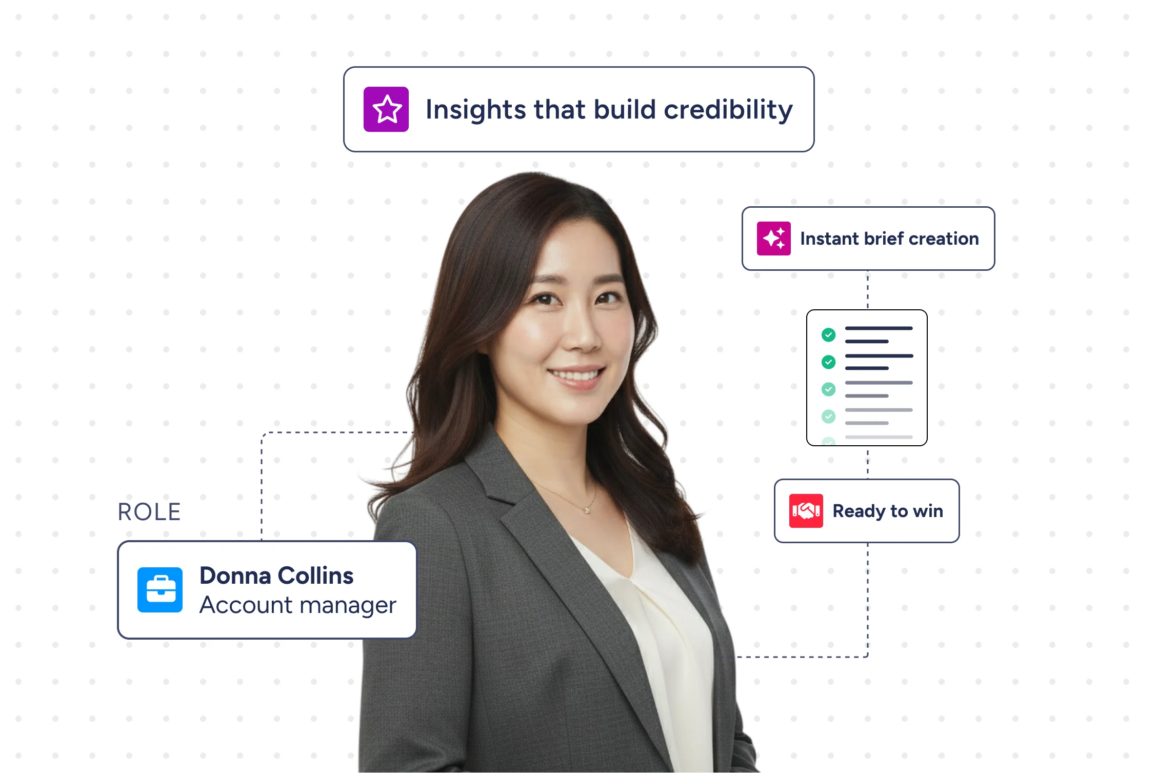 Accordion list item - Walk into every meeting like an insider