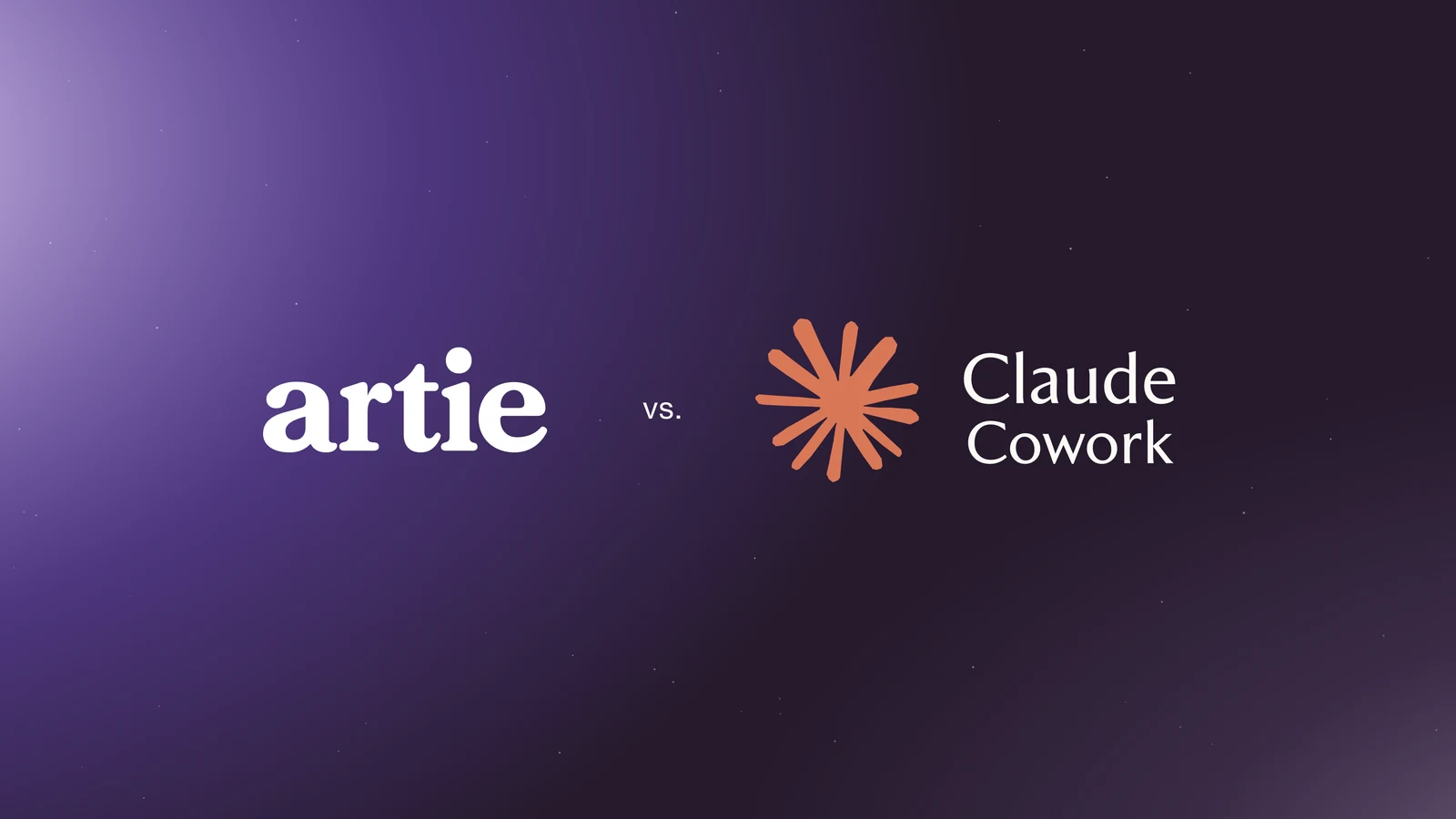 Artie and Claude Cowork in an editorial comparison cover.
