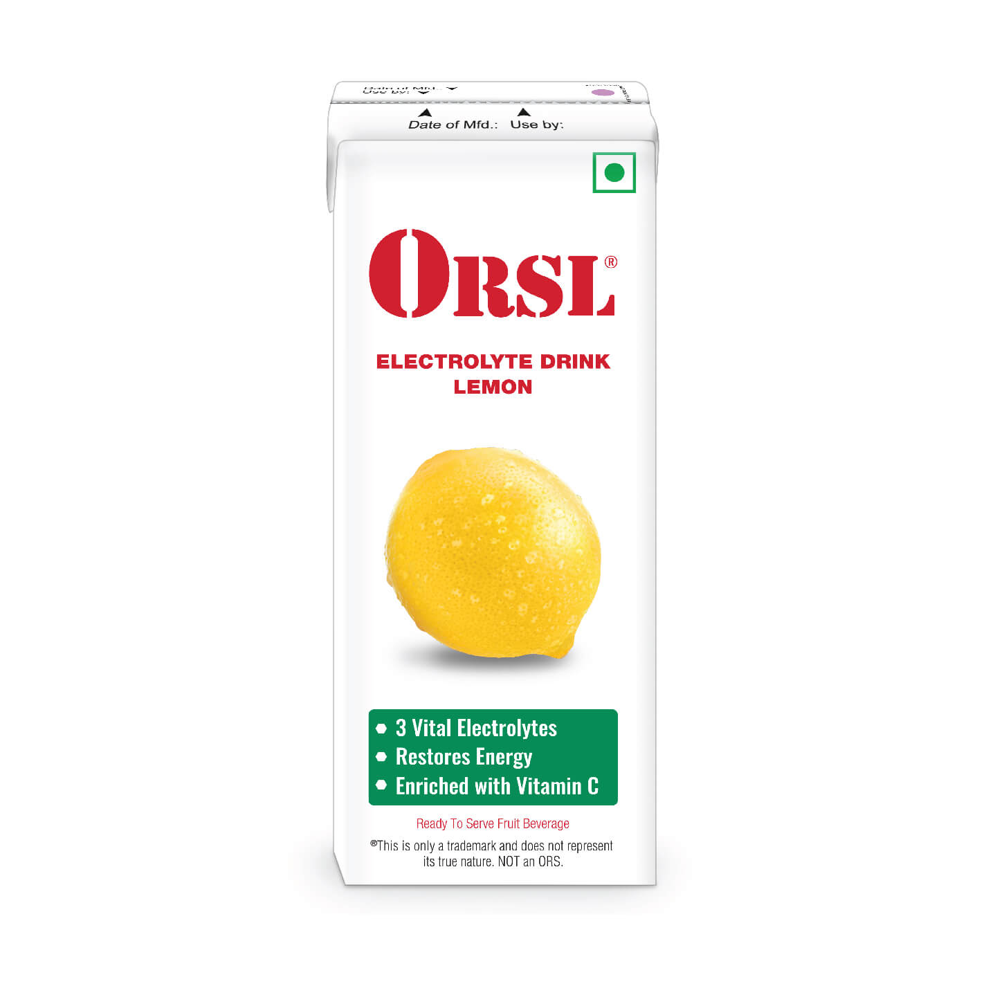 ORSL® Lemon Drink 200 ml is an Electrolyte Drink It helps restore fluids, electrolytes and energy.