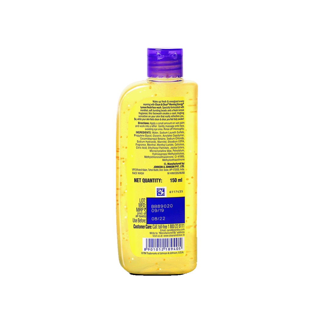 Clean & Clear® Morning Energy Lemon Fresh Face Wash image 2