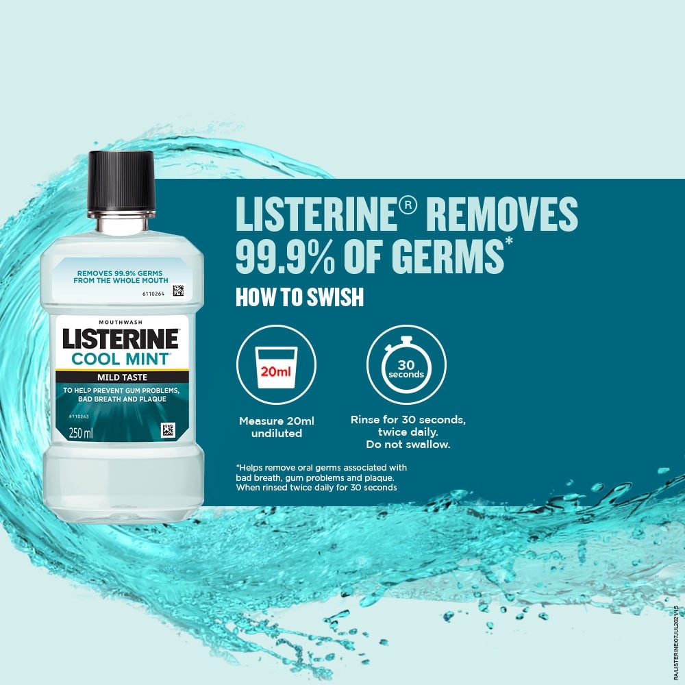 LISTERINE® Cool Mint® Mild Taste Mouthwash image 5