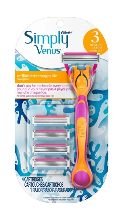 Simply Venus Razor 4ct