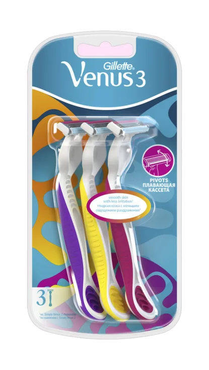Venus Simply 3 Disposables 4 Women's Razors Pack