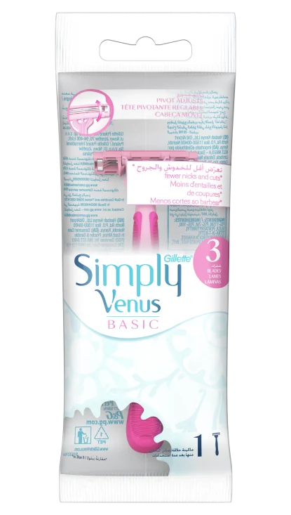 Simply Venus 3 Basic Disposables 1ct