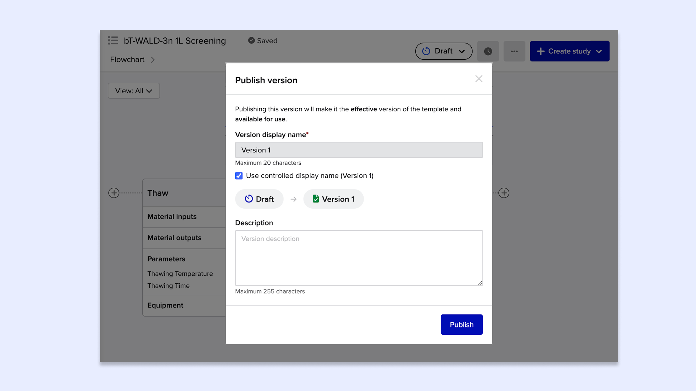 Bioprocess: Recipe Versioning