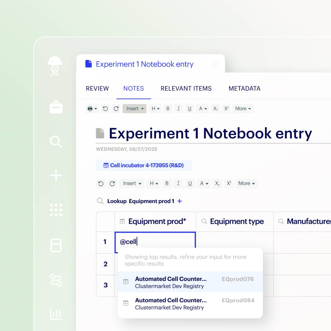 Ecosystem notebook entry screenshot
