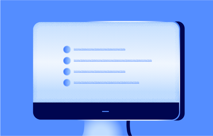 Blue Computer Illustration