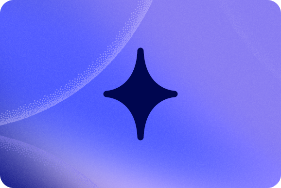 AI star with gradient background