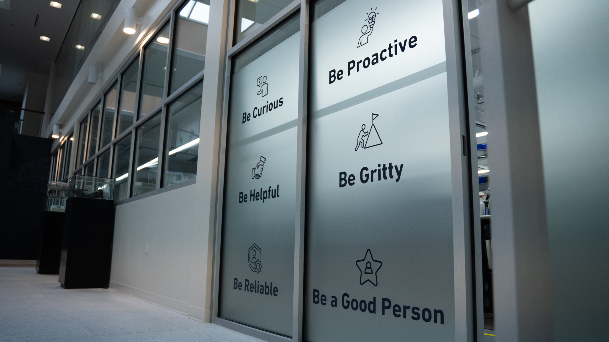 Deep Trekker values wall