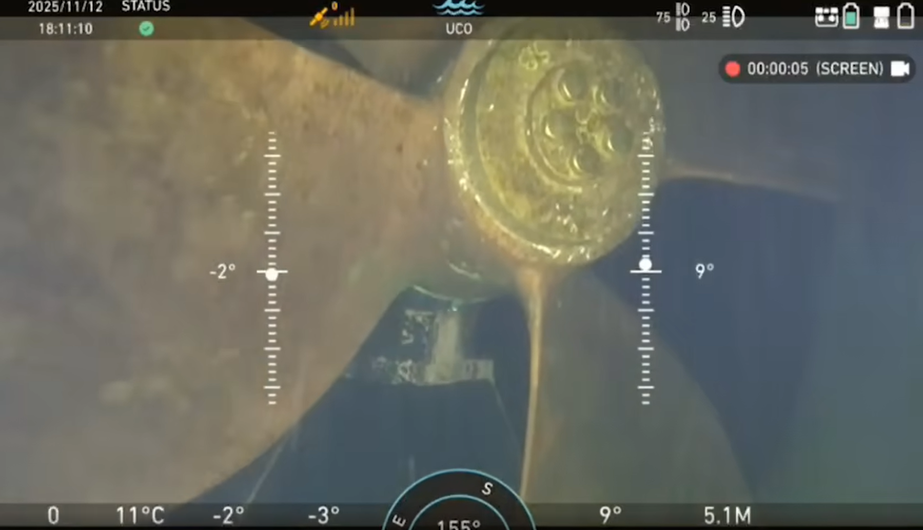 vessel prop inspection