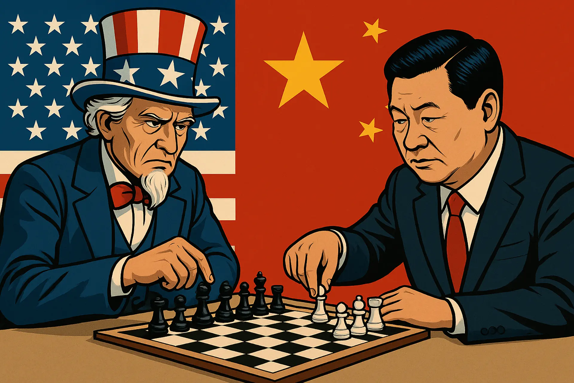 US vs China geopolitical energy race