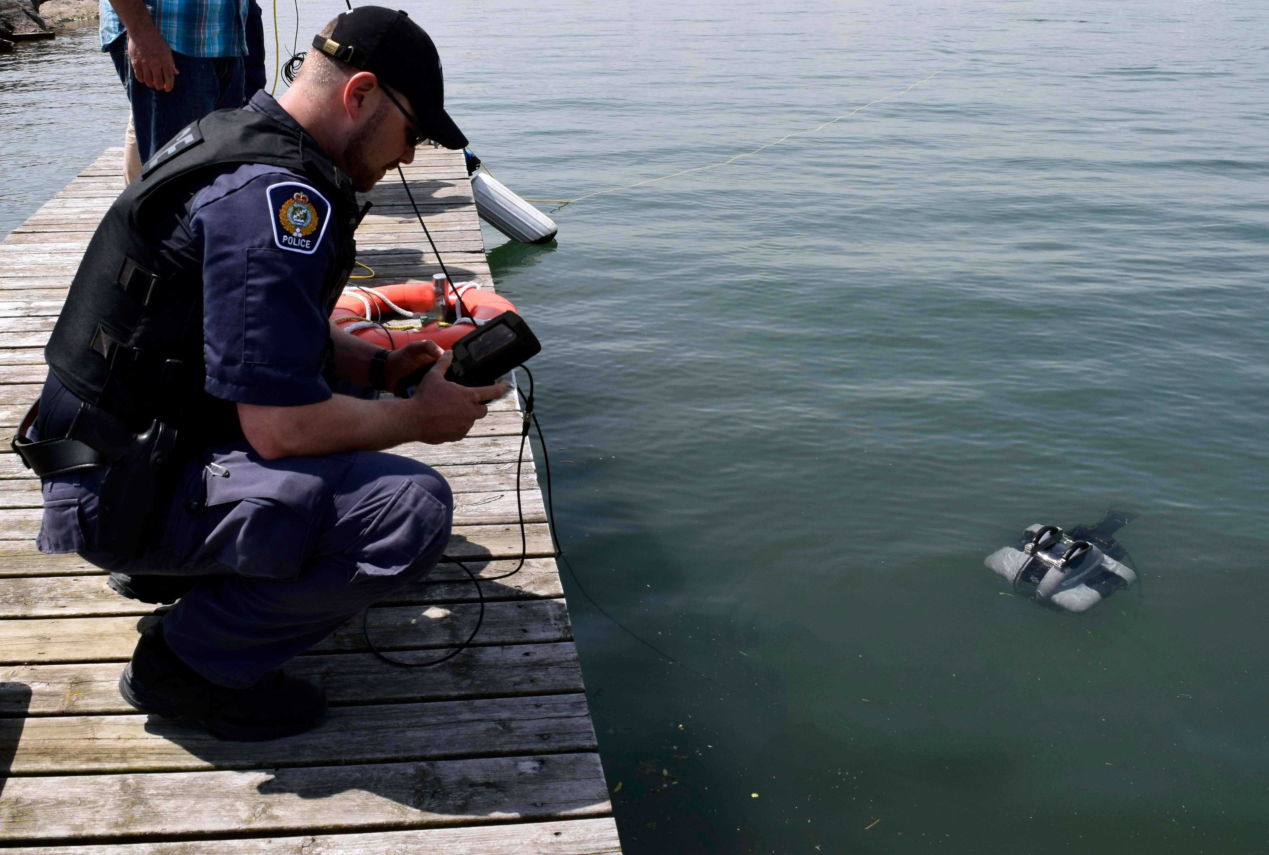 Police with ROV-rov low right