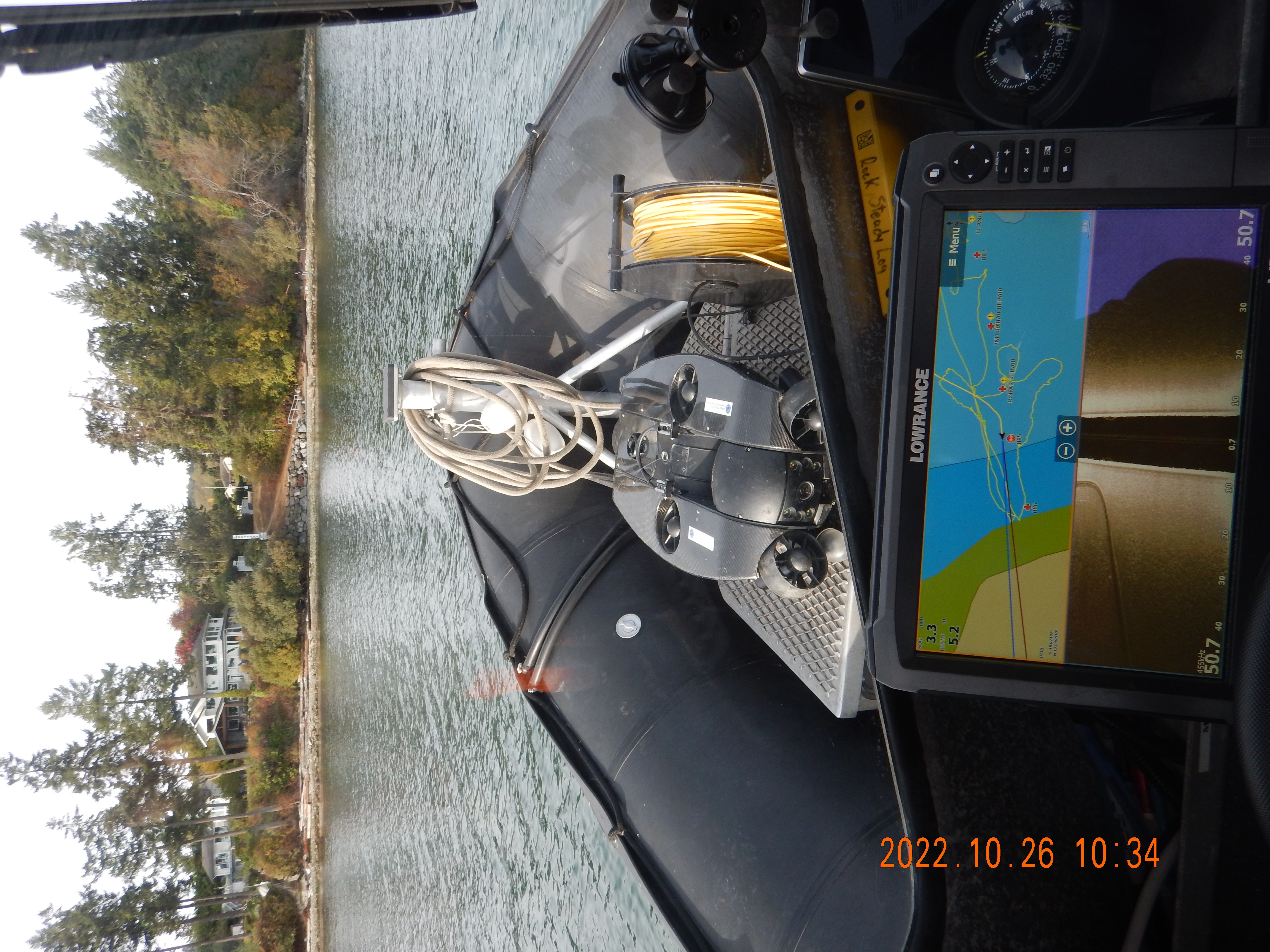 Image of GreatPacific using ROV for pipe inspection 