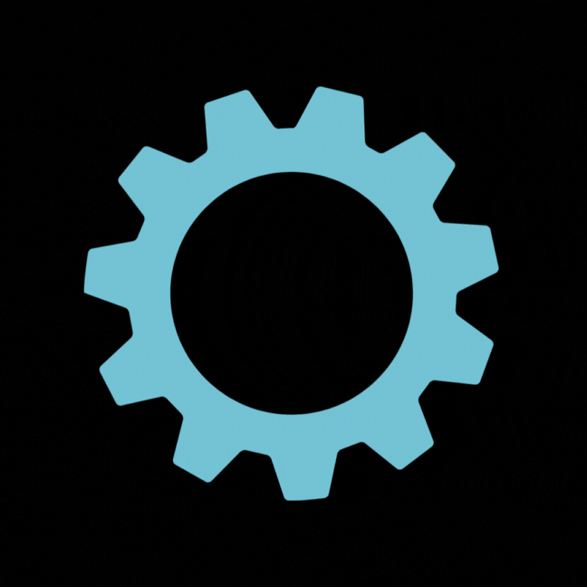 specialist recommendations GIF icon with black background