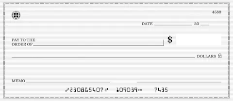 What do the numbers on a check mean?