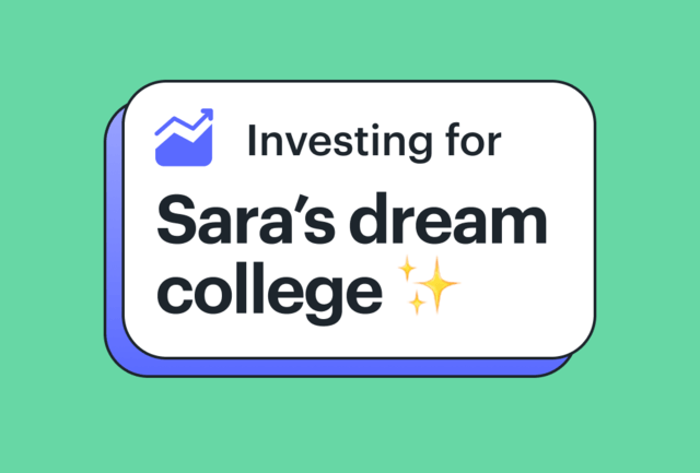 icon showing an investing goal for teen girls college