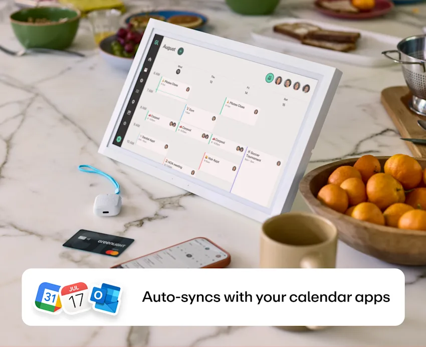 family hub device auto sync calendar