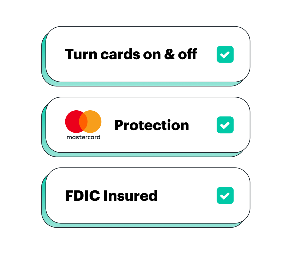 Greenlight Debit Card Mastercard Protection FDIC Insured