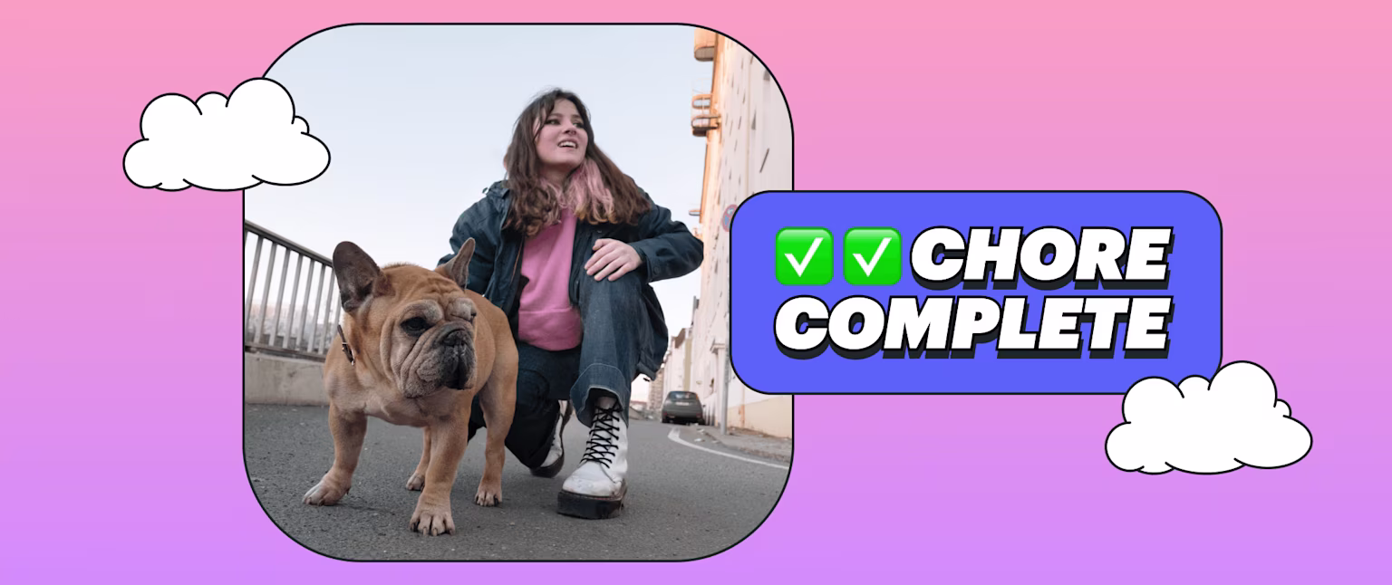 Chore complete illustration