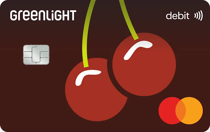 Greenlight debit card — Cherries design