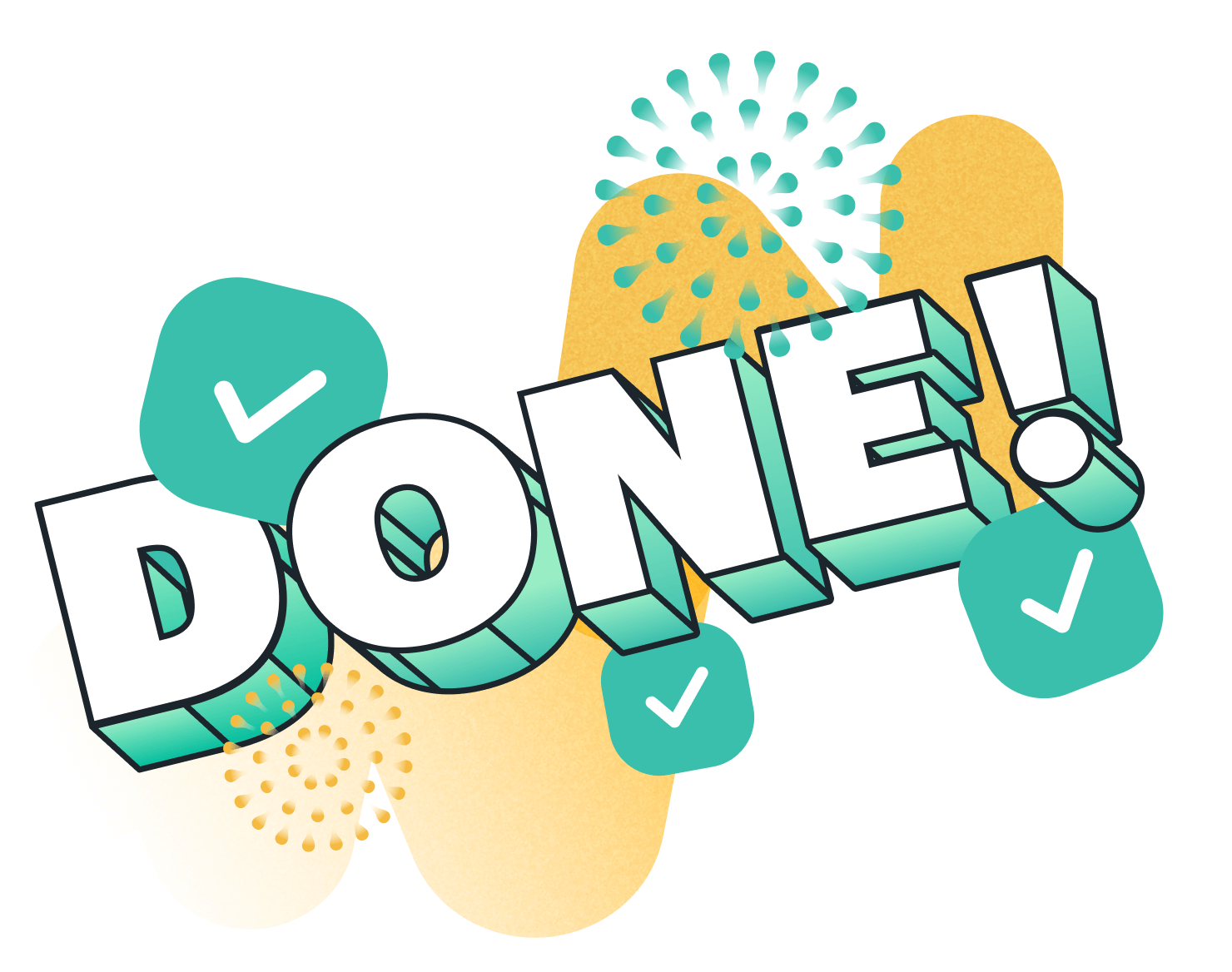 graphic saying "Done!"