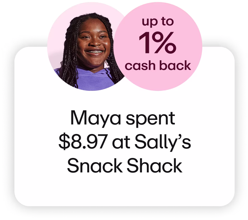 Maya bought pizza and got cash back