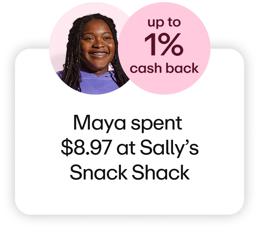 Maya bought pizza and got cash back