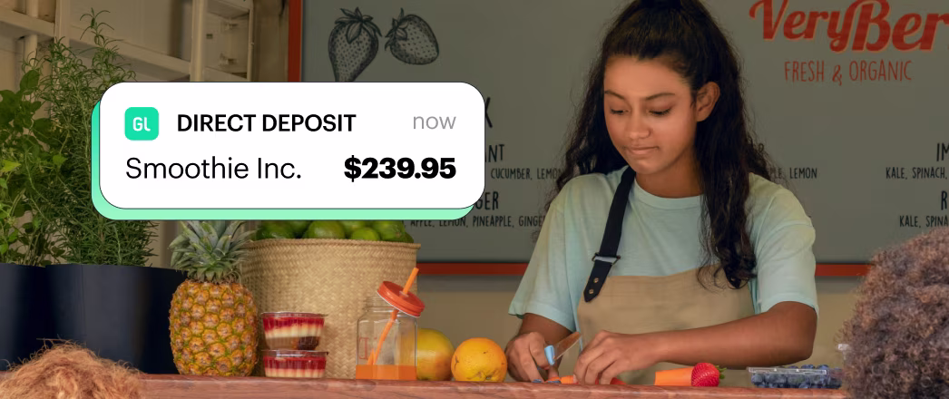 Direct deposit notification for teen at work