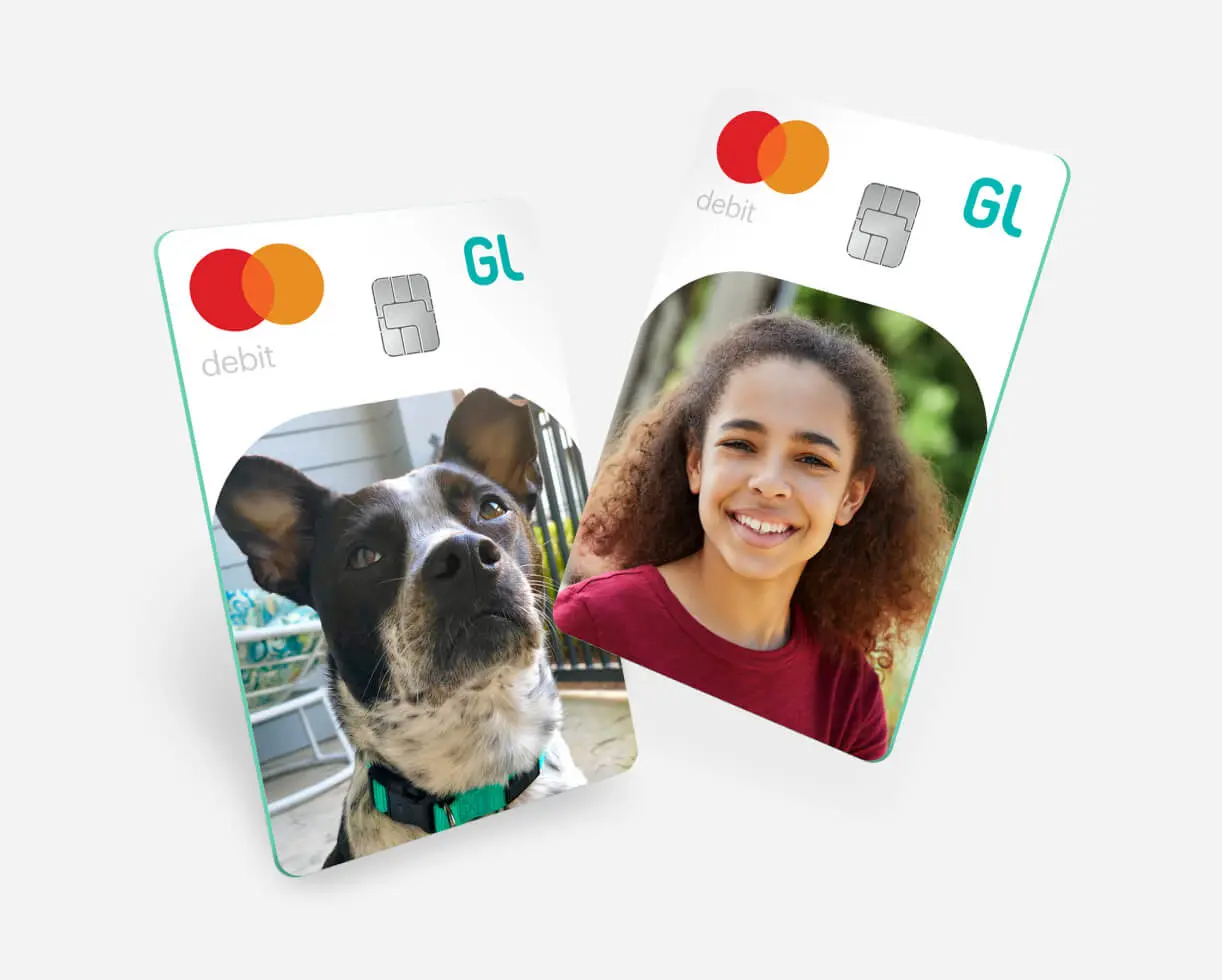 greenlight custom card with a dog and another with a young girl