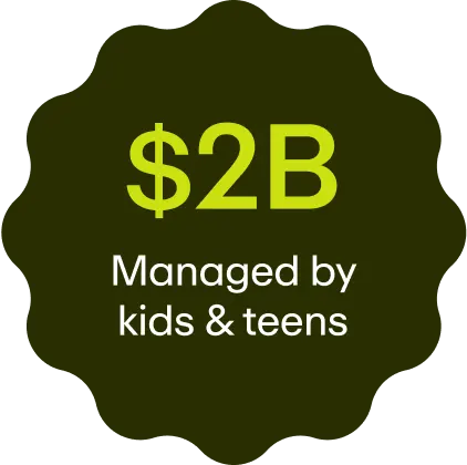 Family Hub Badge — $2B Managed by Kids & Teens