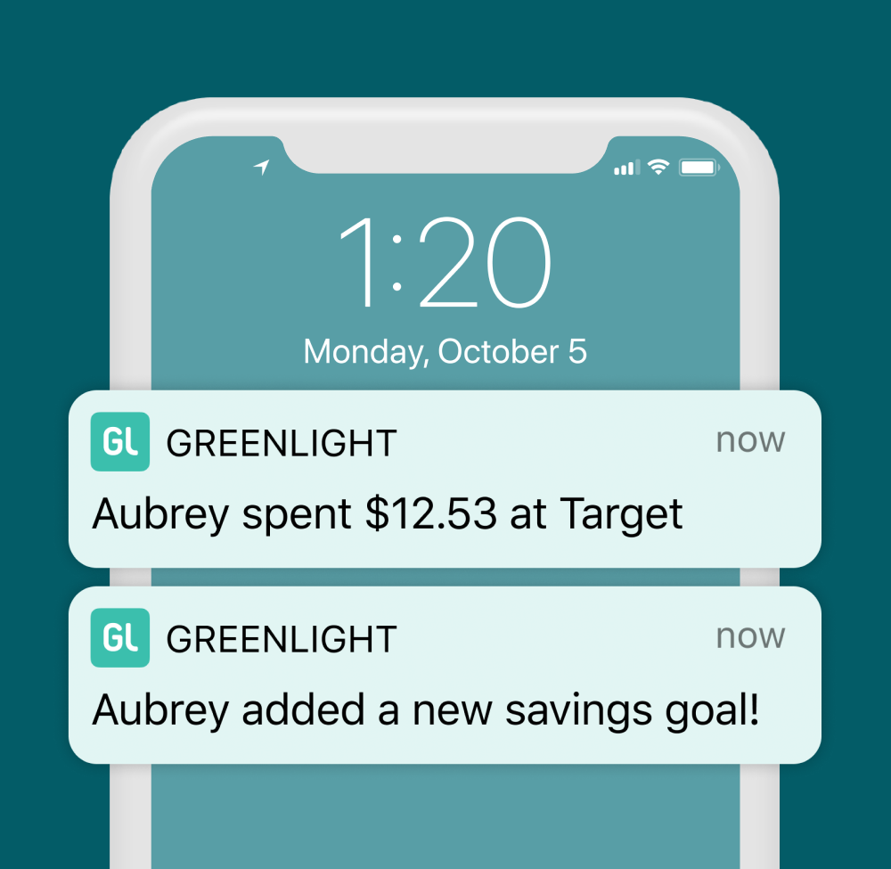 Greenlight® Kids' Debit Card Manage Chores