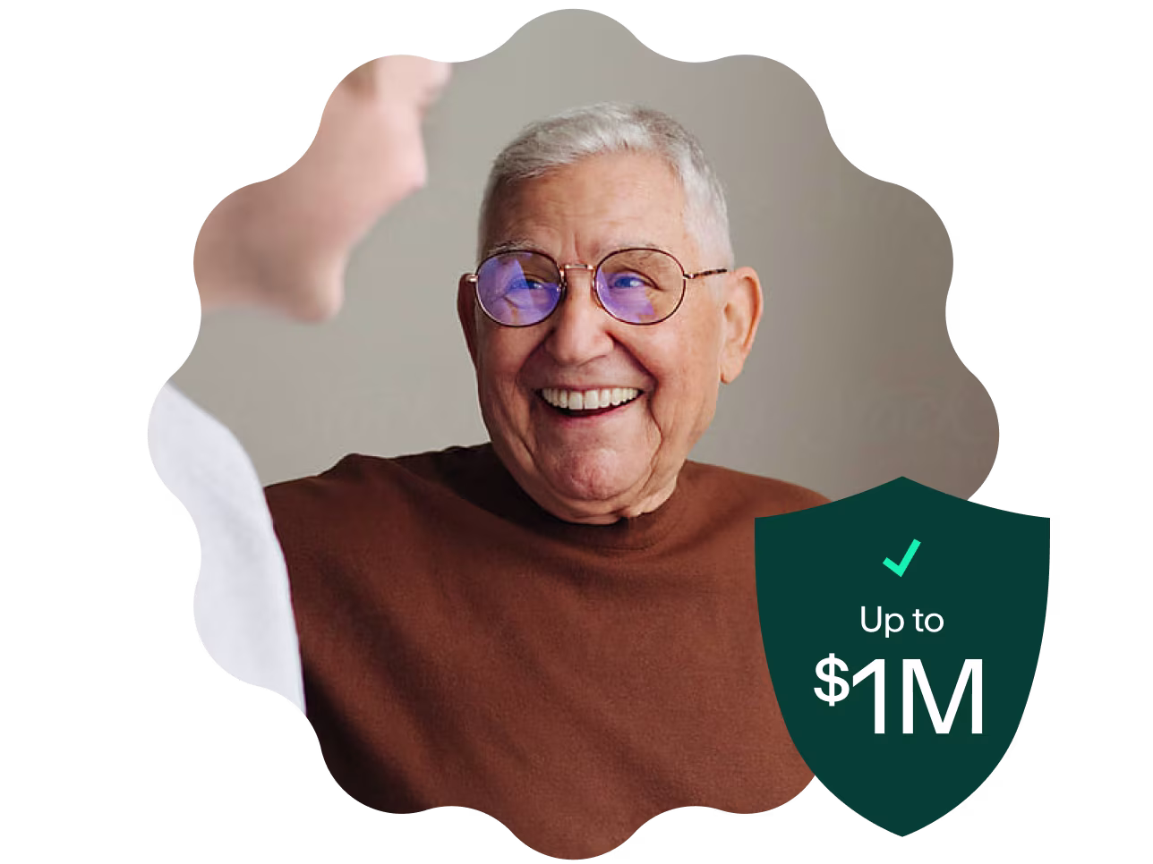Insure up to $1M photo of grandpa