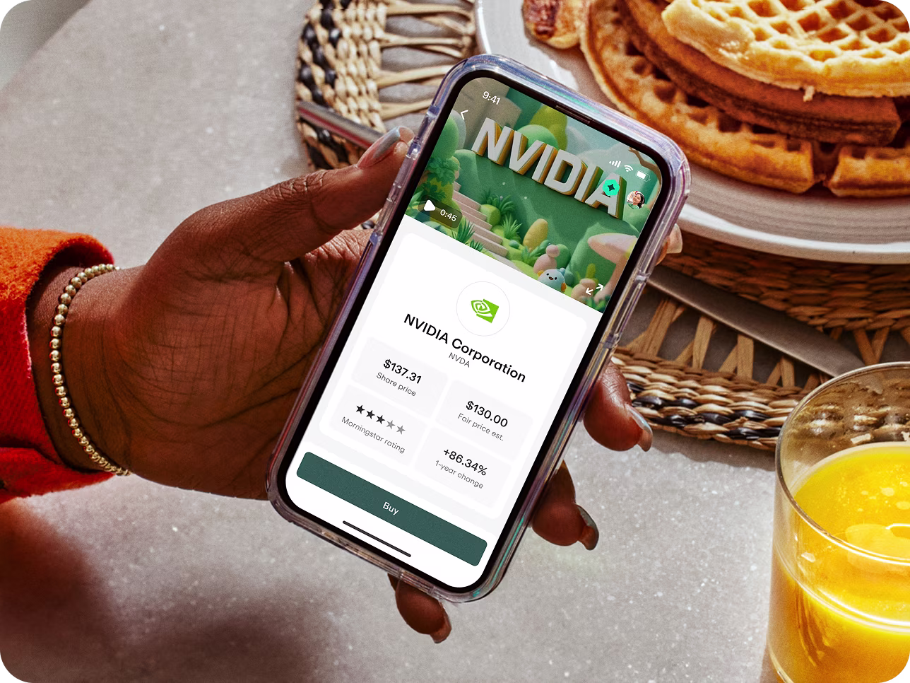 NVIDIA invest screen
