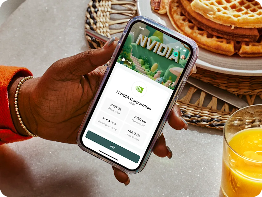 NVIDIA invest screen