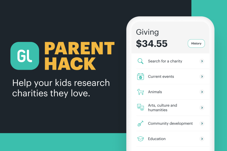 Greenlight parent hack, help your kids research charities