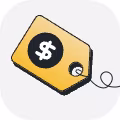 Colorful icon of price tag