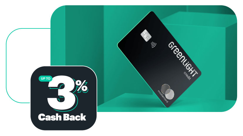 Greenlight Family Cash Card Parent Credit Card 3% Cash Back